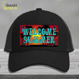 Welcome Summer Novelty License Plate Hat Tag Mesh / Black