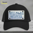 Welcome Winter Novelty License Plate Hat Tag Mesh / Black