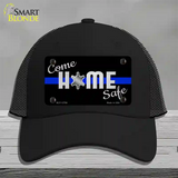 Come Home Safe Novelty License Plate Hat Tag Mesh / Black