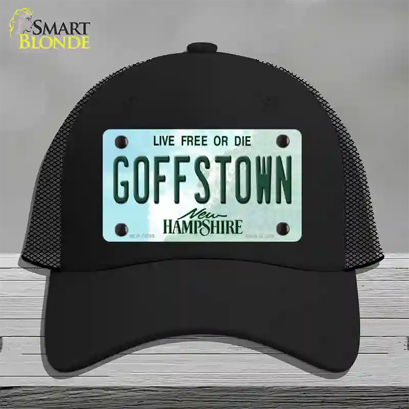 Goffstown New Hampshire Novelty License Plate Hat Tag Mesh / Black