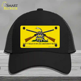 Dont Tread On My 2nd Amendment Novelty License Plate Hat Mesh / Black