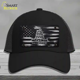 Dont Tread On Me Distressed Flag Novelty License Plate Hat Mesh / Black