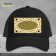 Paw With Center Oval Novelty License Plate Hat Mesh / Black