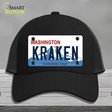 Kraken Washington Novelty License Plate Hat Tag Mesh / Black