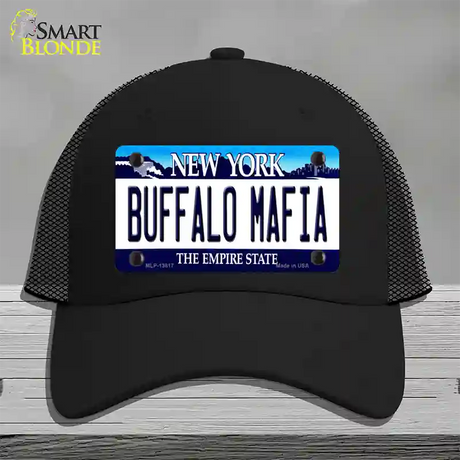 Buffalo Mafia New York Novelty License Plate Hat Tag Mesh / Black