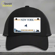 New York Excelsior Novelty License Plate Hat Mesh / Black