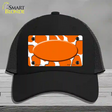 Orange White Giraffe Center Oval Novelty License Plate Hat Mesh / Black