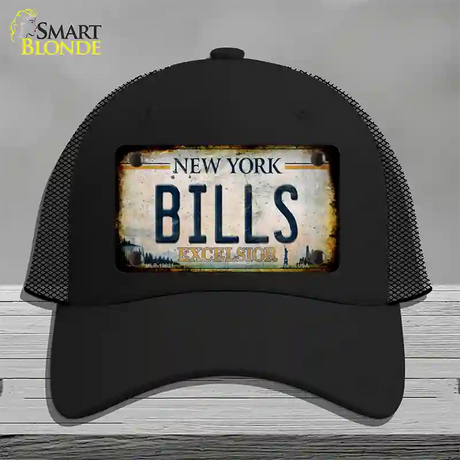 Bills Excelsior New York Rusty Novelty License Plate Hat Tag Mesh / Black