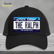 The Ralph NY Blue Novelty License Plate Hat Tag Mesh / Black