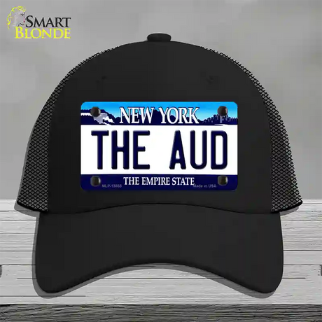 The Aud NY Blue Novelty License Plate Hat Tag Mesh / Black