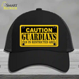 Caution Guardians Novelty License Plate Hat Tag Mesh / Black