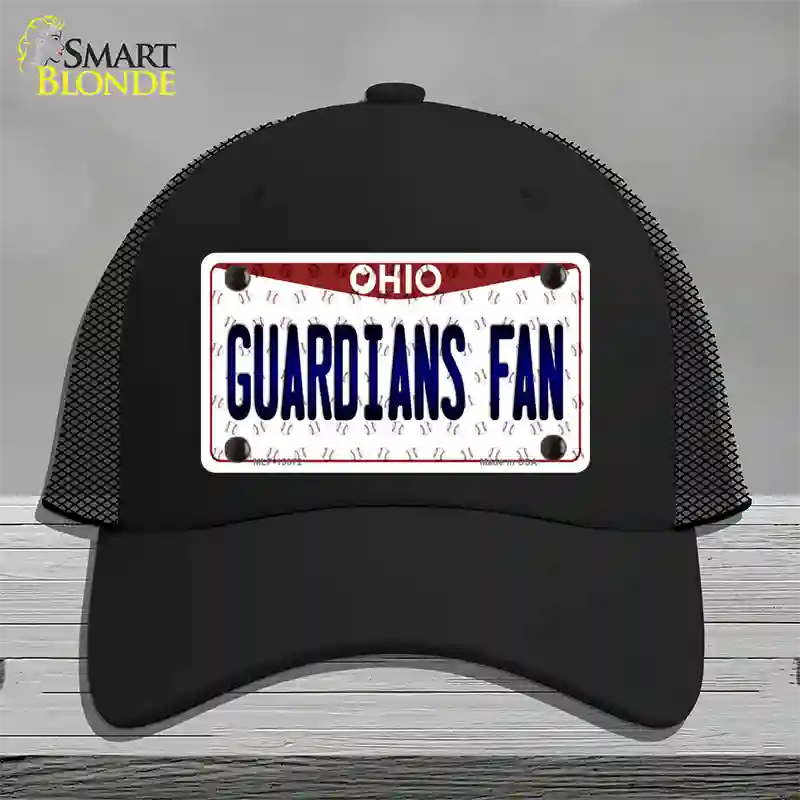 Guardians Fan Ohio Overlay Novelty License Plate Hat Tag Mesh / Black