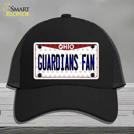 Guardians Fan Ohio Overlay Novelty License Plate Hat Tag Mesh / Black