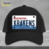 Krakens Washington Novelty License Plate Hat Tag Mesh / Black