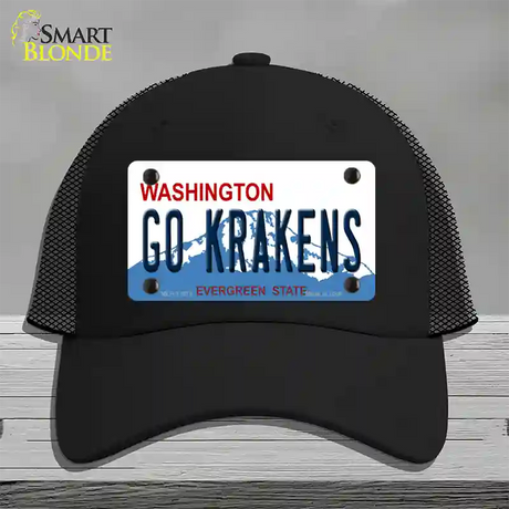 Go Krakens Washington Novelty License Plate Hat Tag Mesh / Black