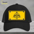 Byzantine Empire Flag Yellow Novelty License Plate Hat Tag Mesh / Black