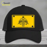 Byzantine Empire Flag Yellow Novelty License Plate Hat Tag Mesh / Black