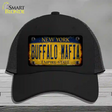 Buffalo Mafia NY Rusted Yellow Novelty License Plate Hat Tag Mesh / Black