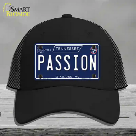 Passion Tennessee Blue Novelty License Plate Hat Tag Mesh / Black