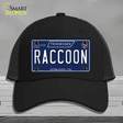 Raccoon Tennessee Blue Novelty License Plate Hat Tag Mesh / Black