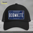 Bob White Tennessee Blue Novelty License Plate Hat Tag Mesh / Black