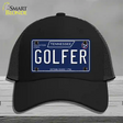 Golfer Tennessee Blue Novelty License Plate Hat Tag Mesh / Black