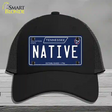 Native Tennessee Blue Novelty License Plate Hat Tag Mesh / Black