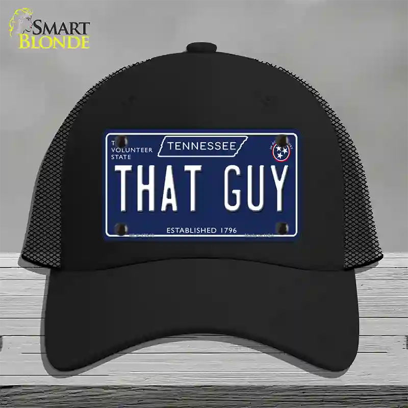 That Guy Tennessee Blue Novelty License Plate Hat Tag Mesh / Black