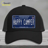 Happy Camper Tennessee Blue Novelty License Plate Hat Tag Mesh / Black