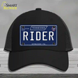 Rider Tennessee Blue Novelty License Plate Hat Tag Mesh / Black