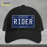 Rider Tennessee Blue Novelty License Plate Hat Tag Mesh / Black