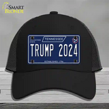 Trump 2024 Tennessee Blue Novelty License Plate Hat Tag Mesh / Black