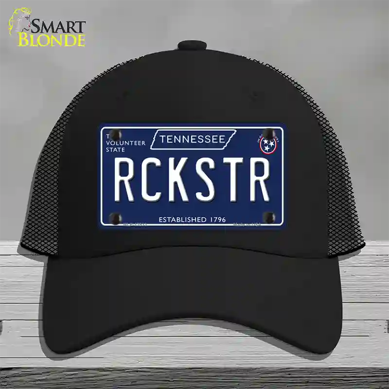 Rckstr Tennessee Blue Novelty License Plate Hat Tag Mesh / Black