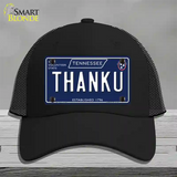 Thank U Tennessee Blue Novelty License Plate Hat Tag Mesh / Black