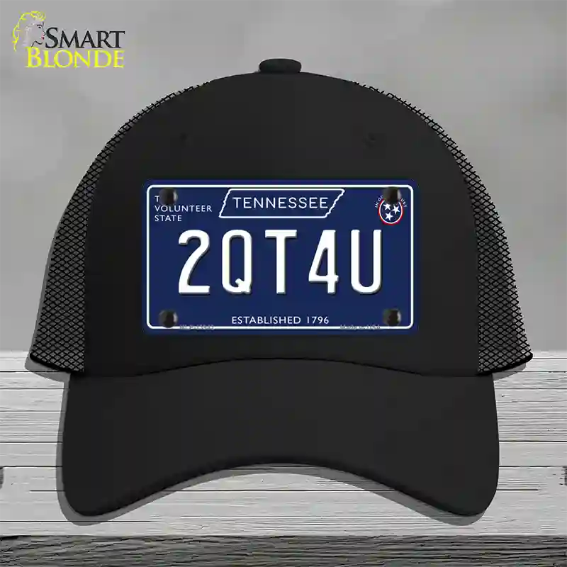 2QT4U Tennessee Blue Novelty License Plate Hat Tag Mesh / Black