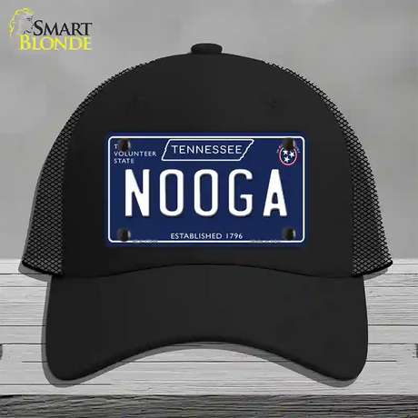 Nooga Tennessee Blue Novelty License Plate Hat Tag Mesh / Black