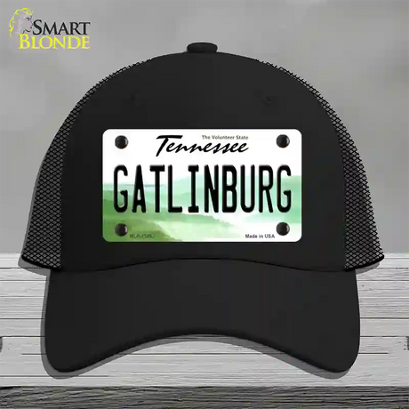 Gatlinburg Tennessee Novelty License Plate Hat Tag Mesh / Black