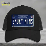 Smoky Mtns Tennessee Blue Novelty License Plate Hat Tag Mesh / Black