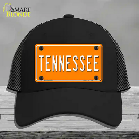 Tennessee Orange Novelty License Plate Hat Tag Mesh / Black