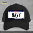 Texas Navy Novelty License Plate Hat Tag Mesh / Black