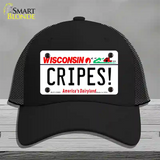 Cripes Wisconsin Novelty License Plate Hat Tag Mesh / Black