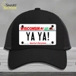 Ya Ya Wisconsin Novelty License Plate Hat Tag Mesh / Black