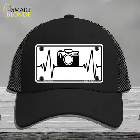 Photography Heart Beat Novelty License Plate Hat Tag Mesh / Black