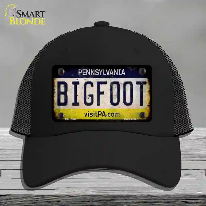 Bigfoot Pennsylvania Novelty License Plate Hat Tag Mesh / Black