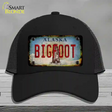 Bigfoot Alaska Novelty License Plate Hat Tag Mesh / Black