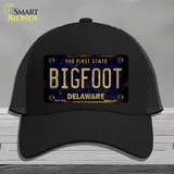 Bigfoot Delaware Novelty License Plate Hat Tag Mesh / Black