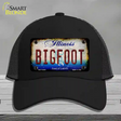 Bigfoot Illinois Novelty License Plate Hat Tag Mesh / Black