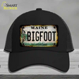 Bigfoot Maine Novelty License Plate Hat Tag Mesh / Black