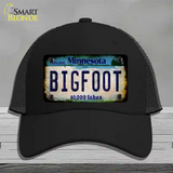 Bigfoot Minnesota Novelty License Plate Hat Tag Mesh / Black