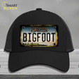 Bigfoot Montana Novelty License Plate Hat Tag Mesh / Black